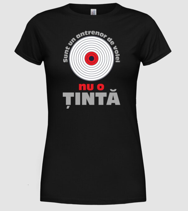 Sunt un antrenor de volei, nu o țintă model negru pe tricou