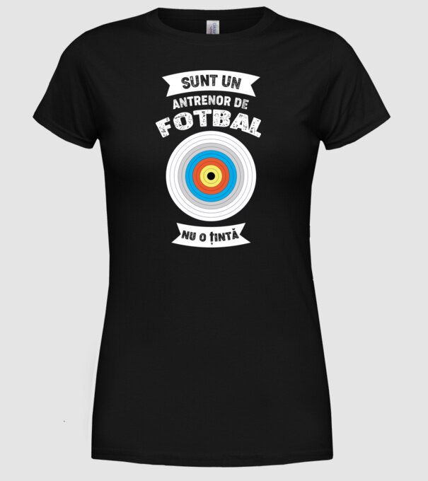 sunt un antrenor de fotbal, nu o țintă model negru pe tricou