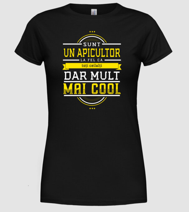 sunt un apicultor, la fel ca toți ceilalți, dar mult mai cool model negru pe tricou