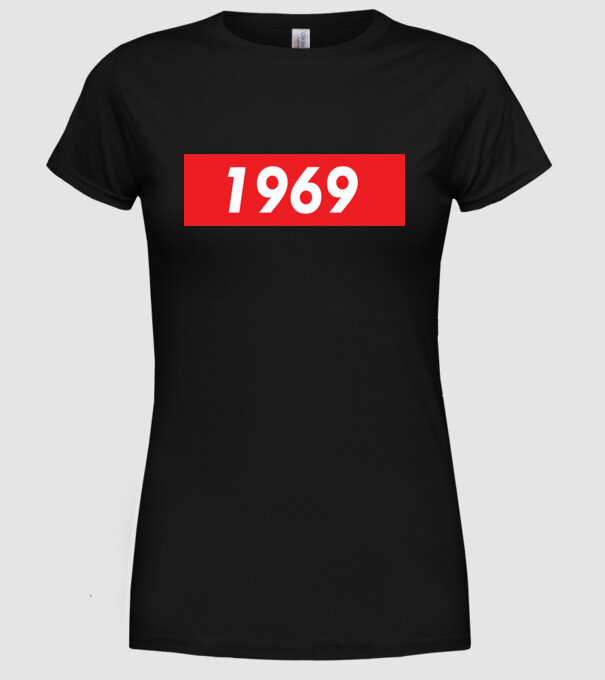 Supreme Birthday 1969 model negru pe tricou
