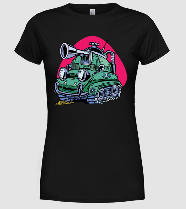 Tancuri model negru pe tricou
