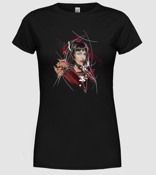 tokyo poster model negru pe tricou