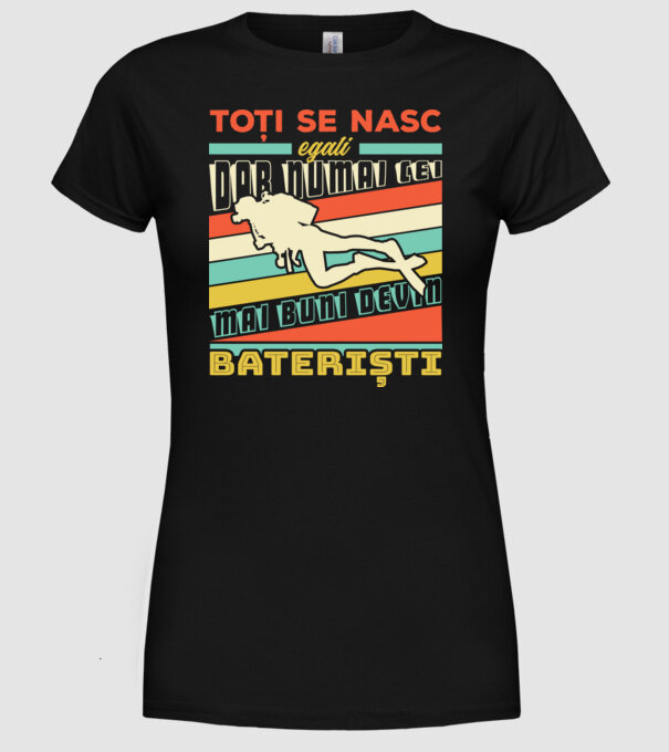 toți se nasc egali, dar numai cei mai buni devin scafandri model negru pe tricou