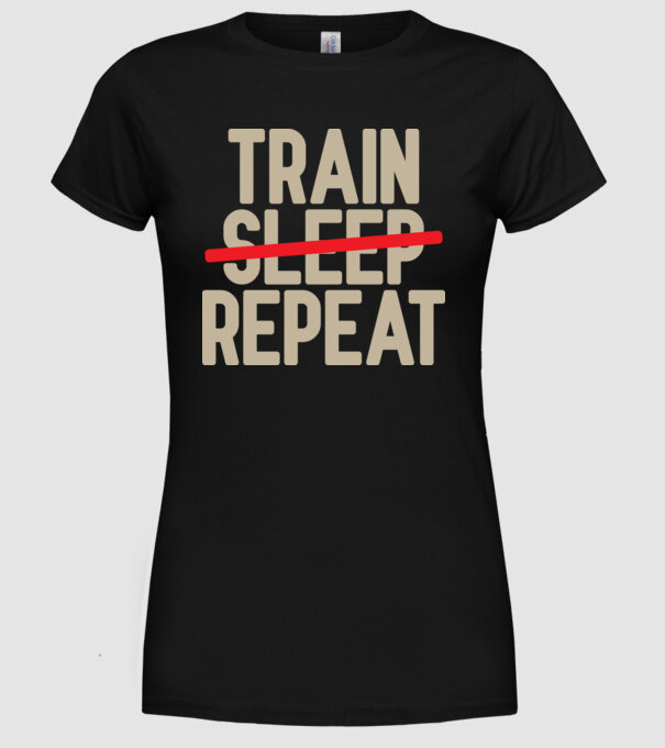 Train repeat model negru pe tricou