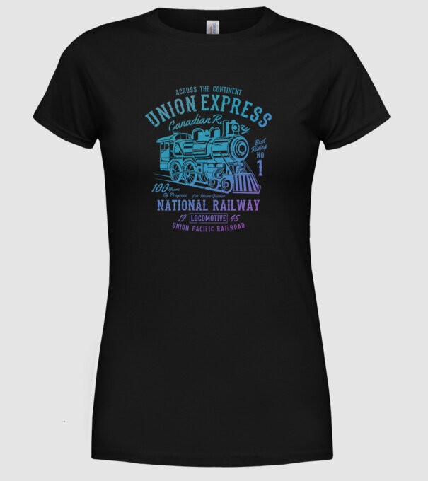 Trenuri model negru pe tricou