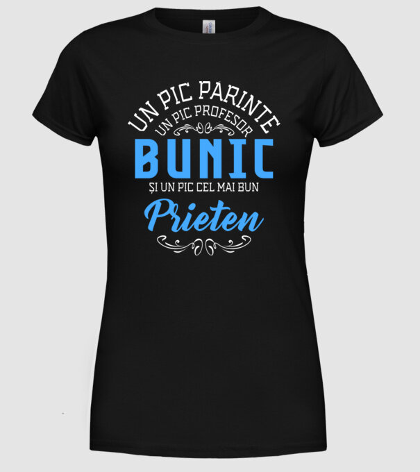 Un pic părinte, un pic profesor - bunic - și un pic cel mai bun prieten model negru pe tricou