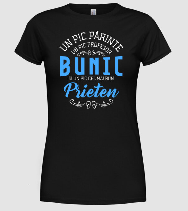 Un pic părinte, un pic profesor - bunic - și un pic cel mai bun prieten model negru pe tricou