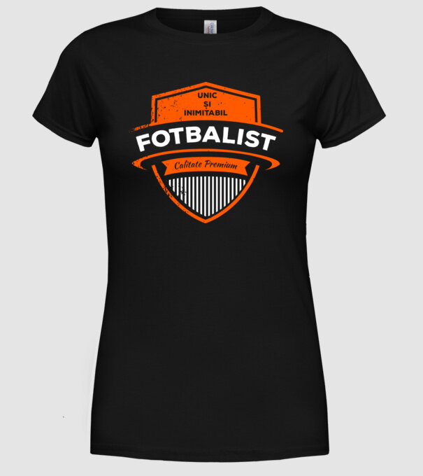 FOTBALIST unic și inimitabil calitate premium model negru pe tricou