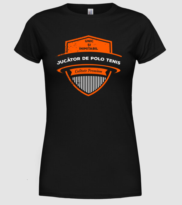 JUCĂTOR DE TENIS unic și inimitabil calitate premium model negru pe tricou