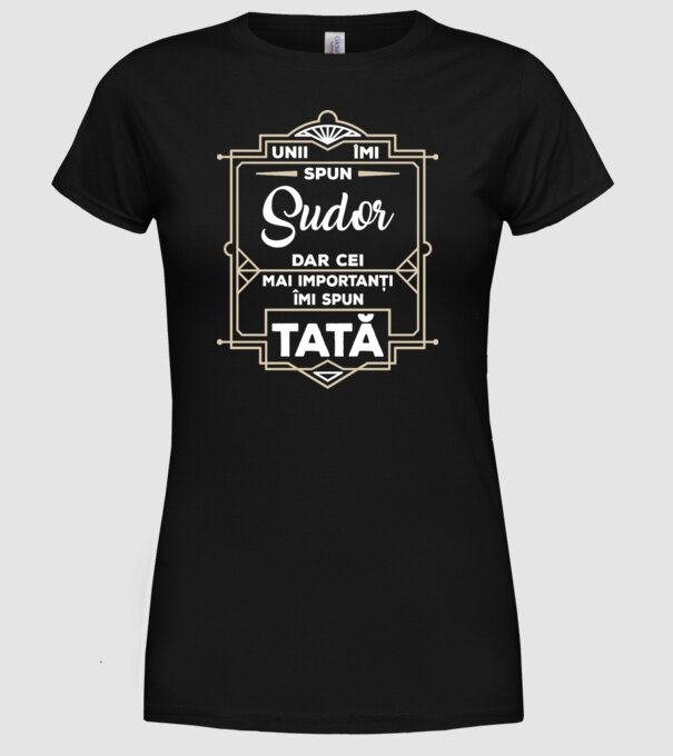 Unii îmi spun_Sudor model negru pe tricou