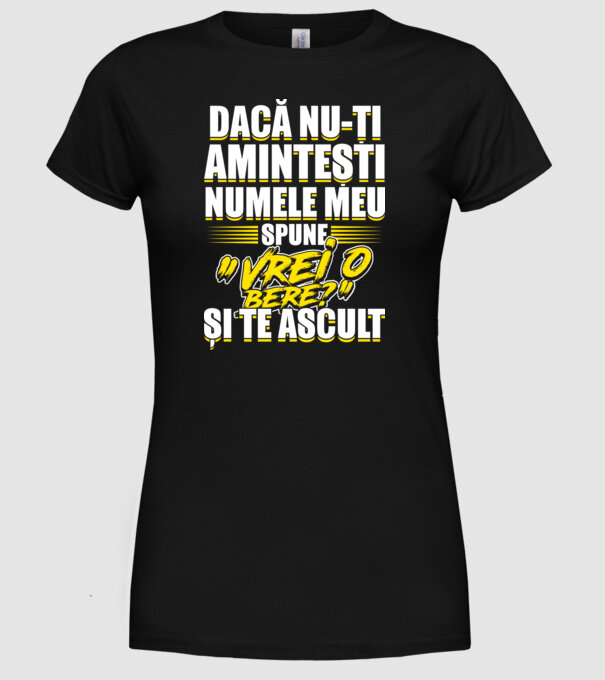 Dacă nu-ți amintești numele meu, spune