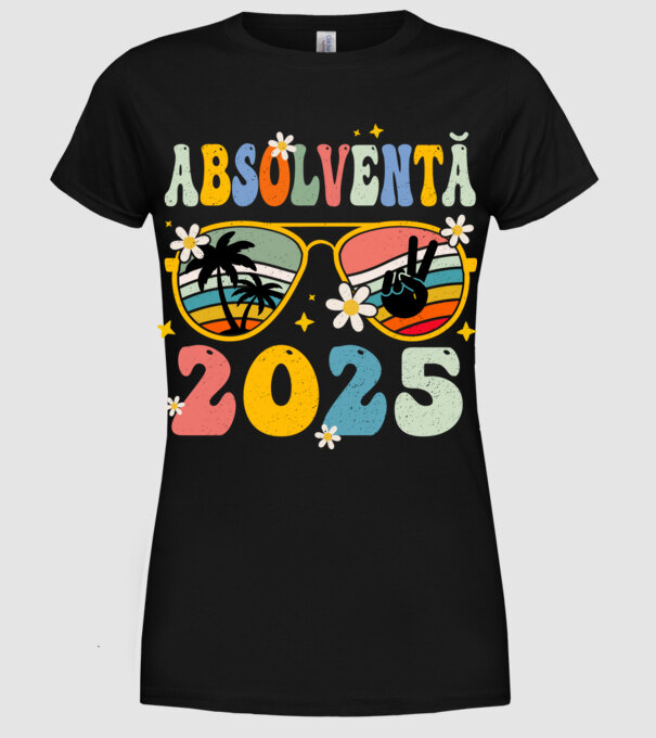 Absolventă 2025 model negru pe tricou