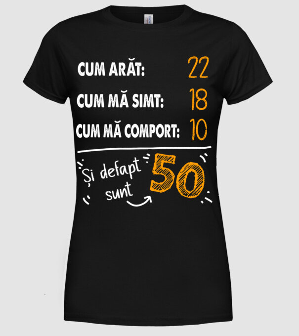 Aspect, senzație, comportament 50 Negru model negru pe tricou