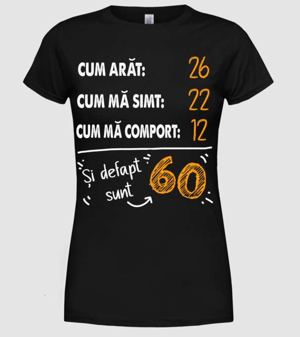 Aspect, senzație, comportament 60 Negru model negru pe tricou