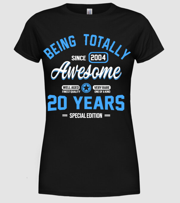 Being totally awesome 20 model negru pe tricou