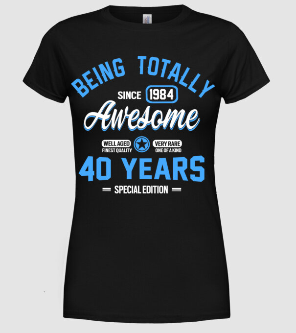 Being totally awesome 40 model negru pe tricou