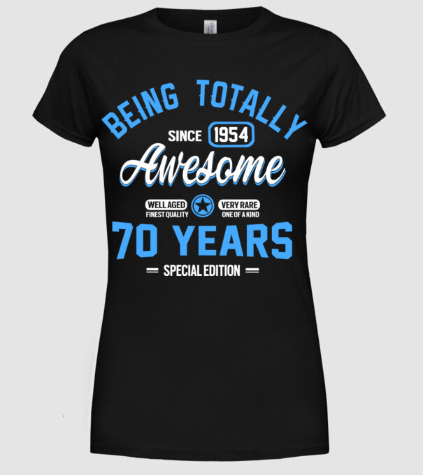 Being totally awesome 70 model negru pe tricou