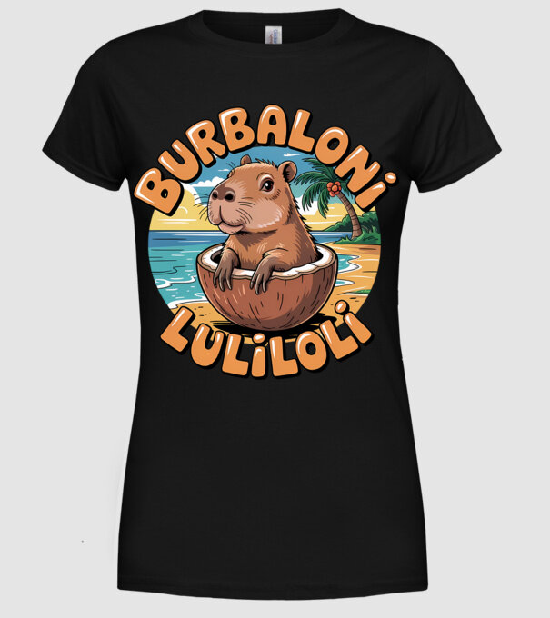 Burbaloni Luliloli model negru pe tricou