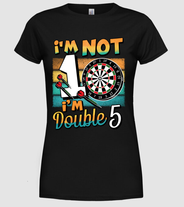 Darts Birthday 10 years old model negru pe tricou