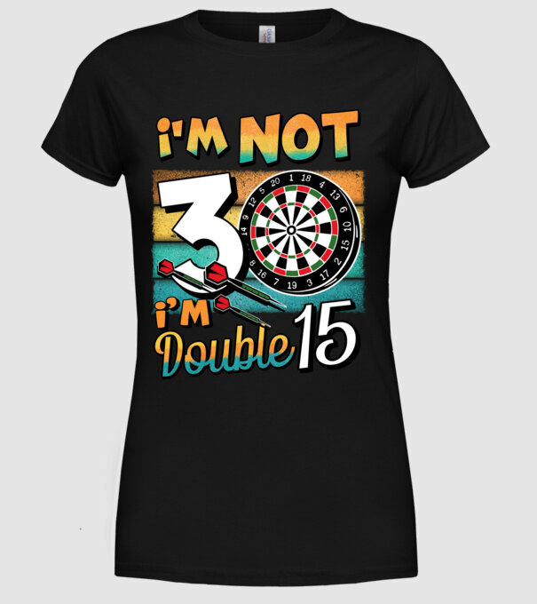Darts Birthday 30 years old model negru pe tricou