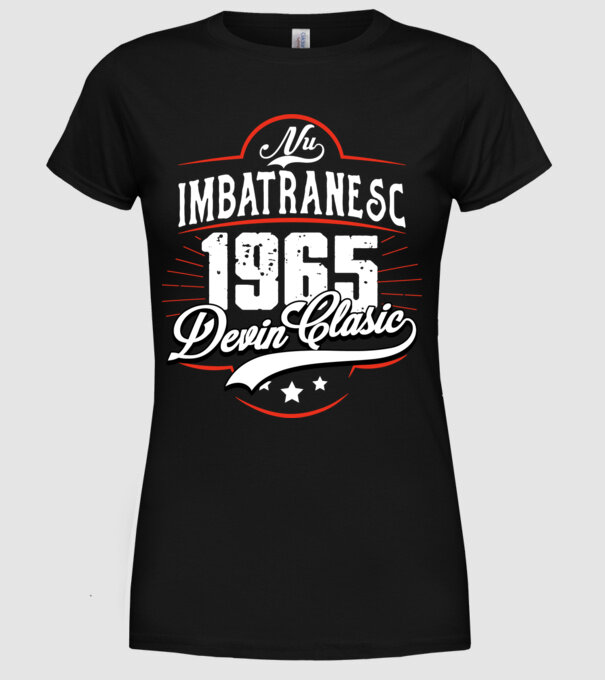 Devin Clasic - 1965 model negru pe tricou
