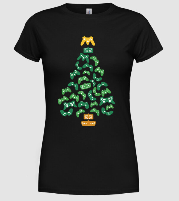 Gamer tree model negru pe tricou