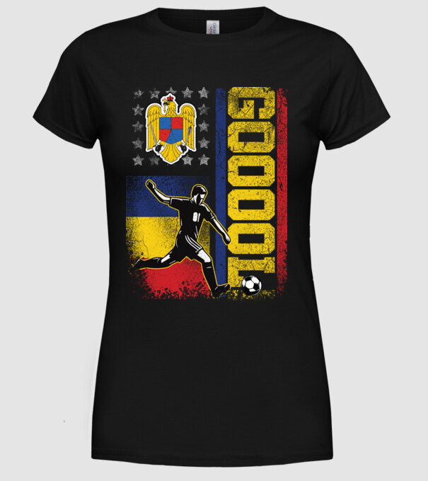 GOOOL model negru pe tricou