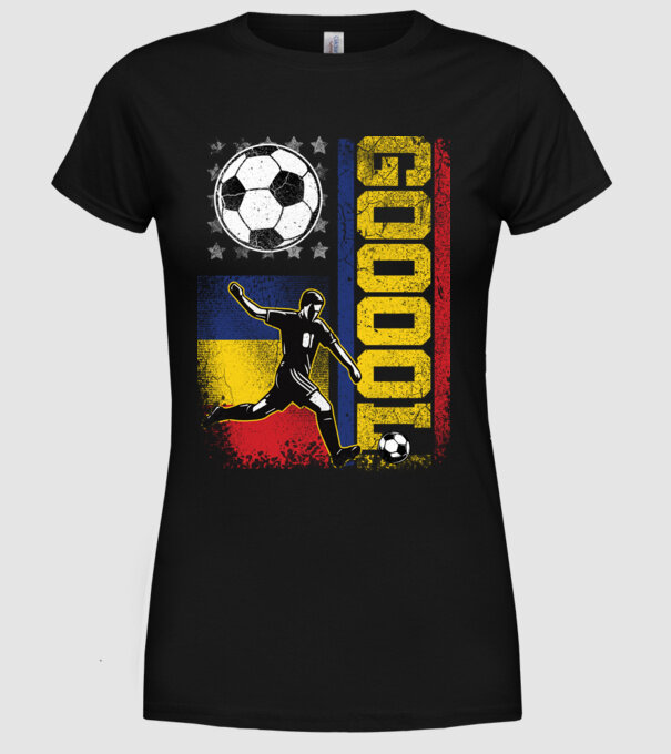 GOOOL model negru pe tricou