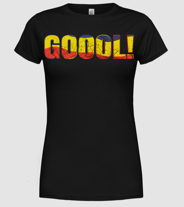 GOOOL model negru pe tricou