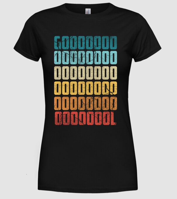 GOOOL retro model negru pe tricou