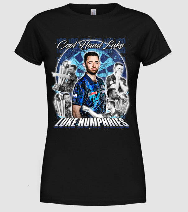 Luke Humphries Cool hand Luke model negru pe tricou