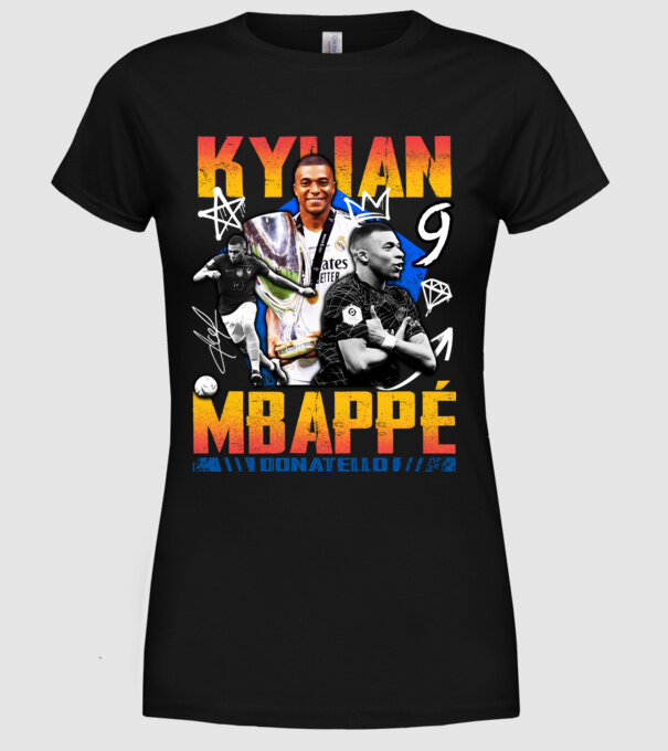 Mbappé tribute model negru pe tricou