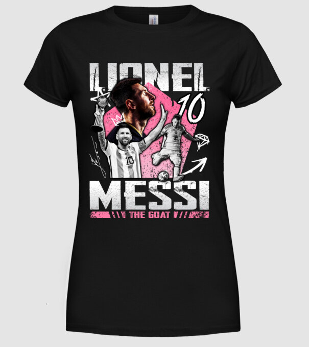 Messi tribute model negru pe tricou