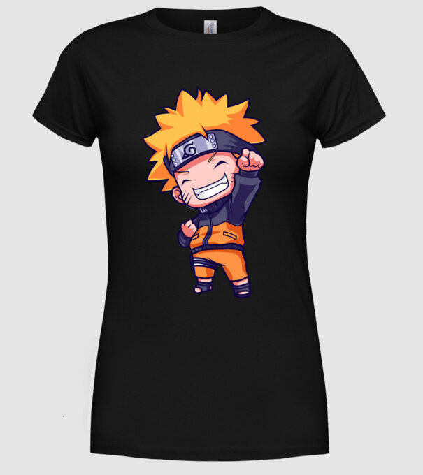 NARUTO model negru pe tricou