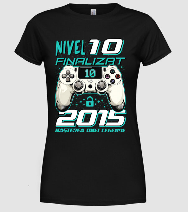 Nivel finalizat 10 2015 model negru pe tricou