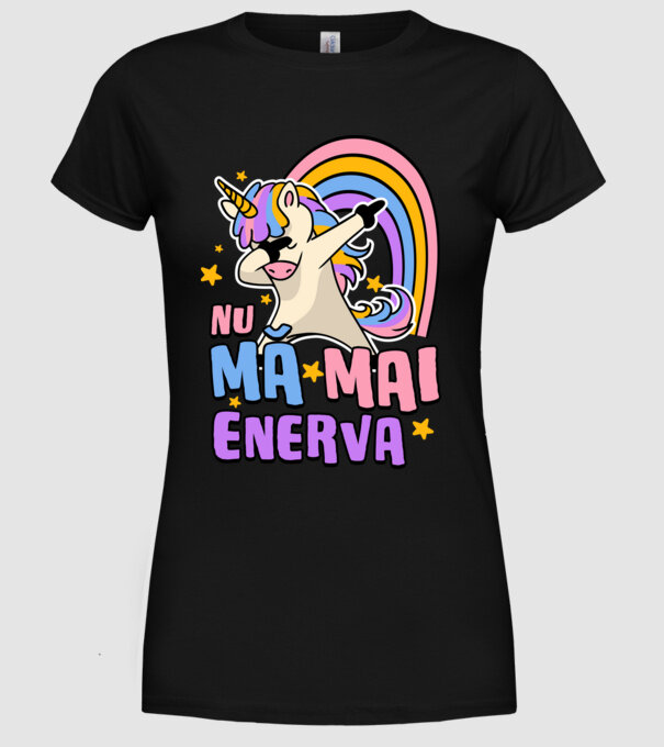 Nu mă mai enerva model negru pe tricou