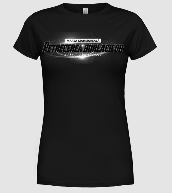 Petrecere de burlac Sfârșitul jocului model negru pe tricou