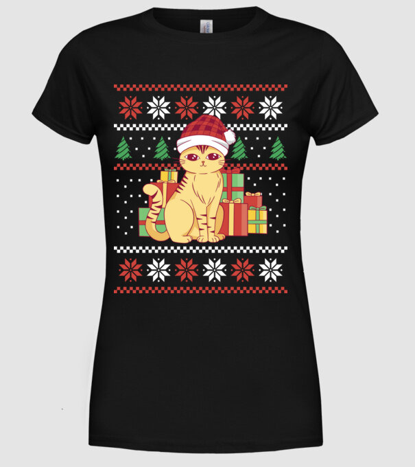 Pisici model negru pe tricou