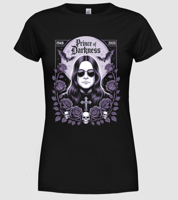 Prince of Darkness model negru pe tricou