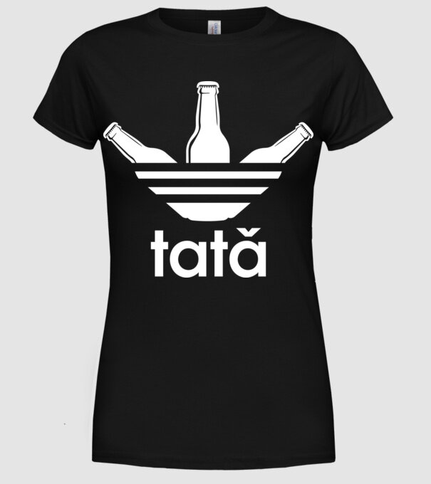 Tatadidas model negru pe tricou