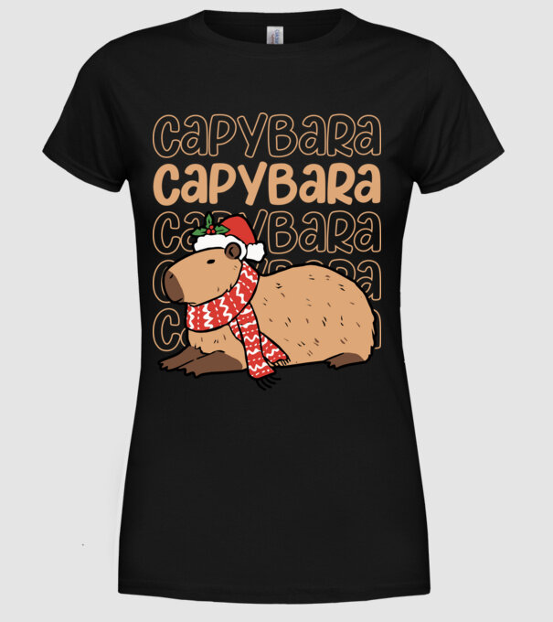 Xmas Cappy model negru pe tricou
