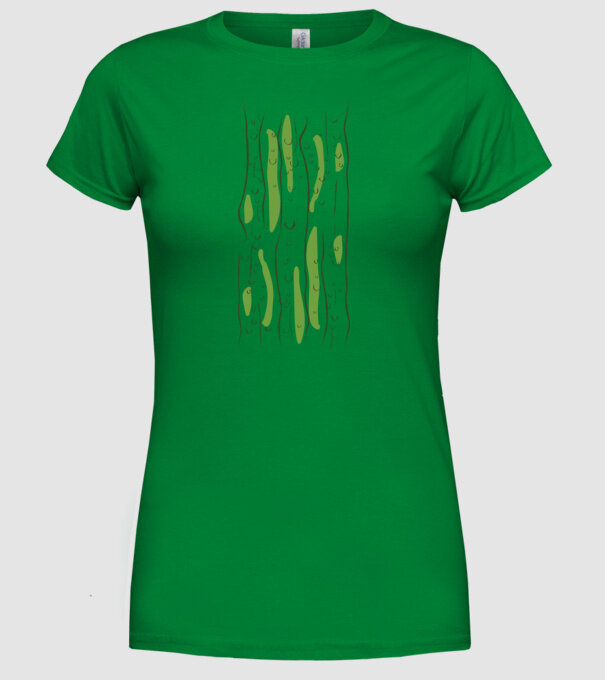 Castravete carnaval model verde pe tricou