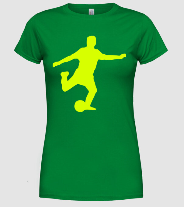 fotbal 2 model verde pe tricou