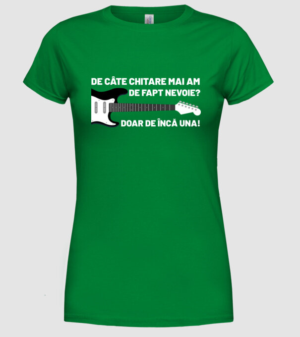 De câte chitare mai am de fapt nevoie? Doar de încă una model verde pe tricou
