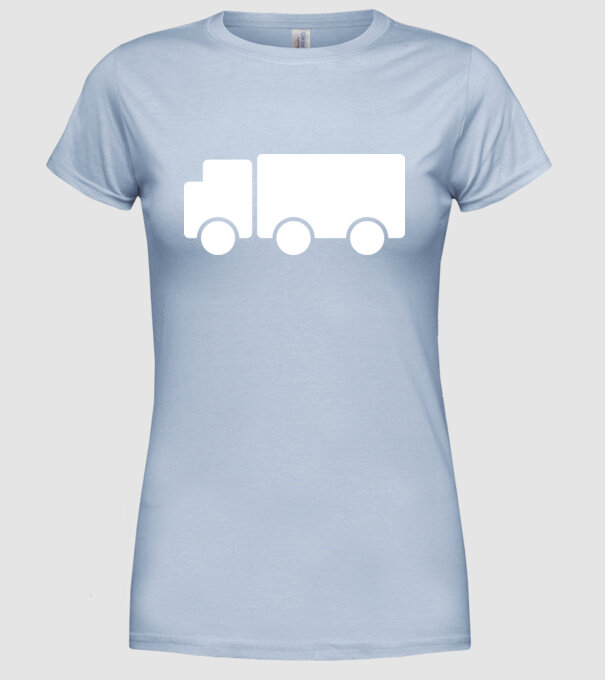 Camion 2. model albastru deschis pe tricou