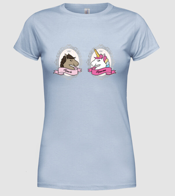 Fiica ta - fiica mea model albastru deschis pe tricou