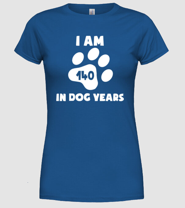 Dog Year - 140 model albastru regal pe tricou