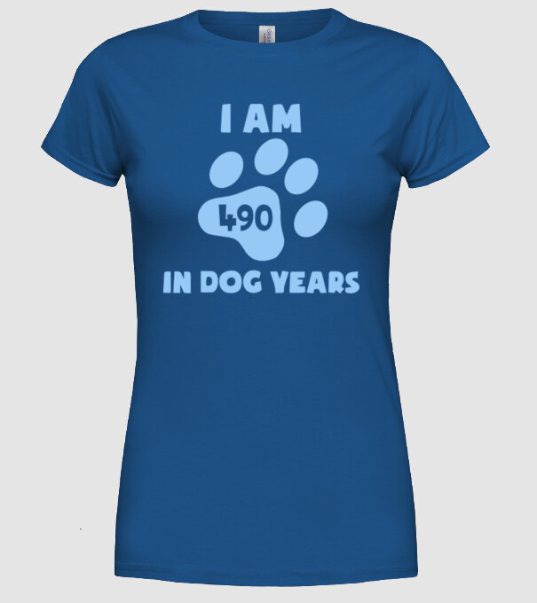Dog Year - 490 model albastru regal pe tricou