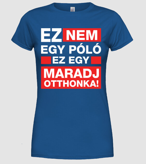 model albastru regal pe tricou