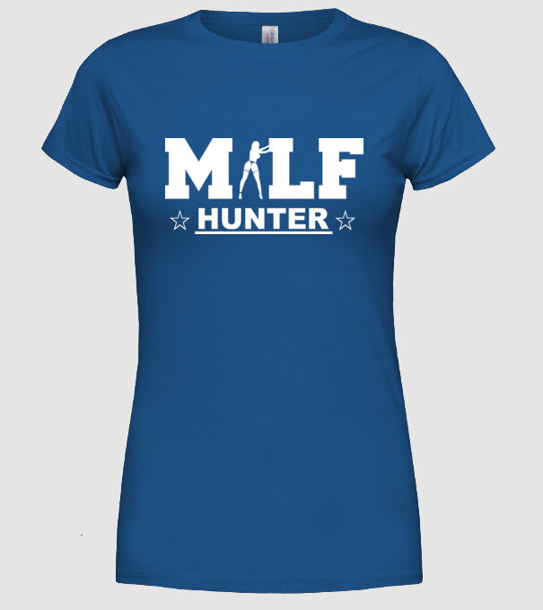 Milf model albastru regal pe tricou